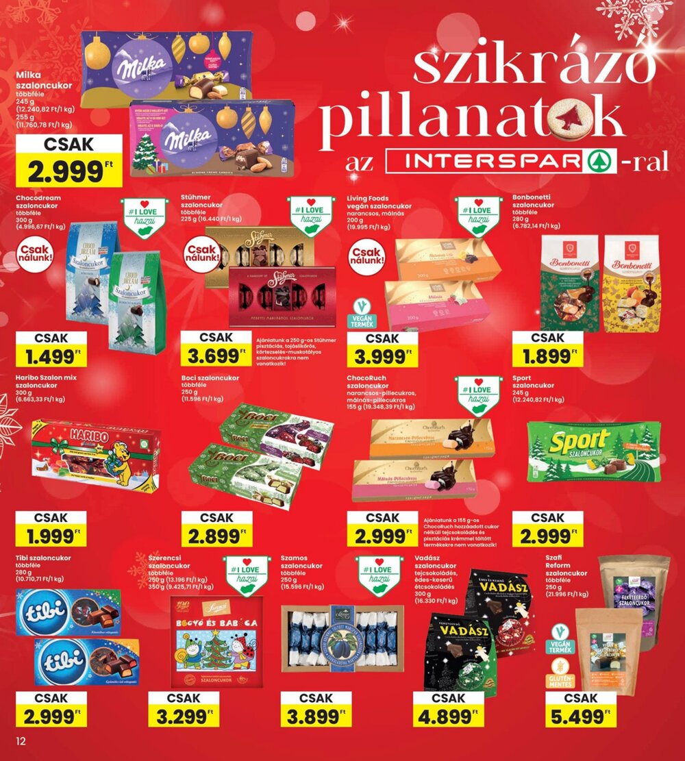 Interspar akciós újság 2025.12.04-től - 12. oldal.