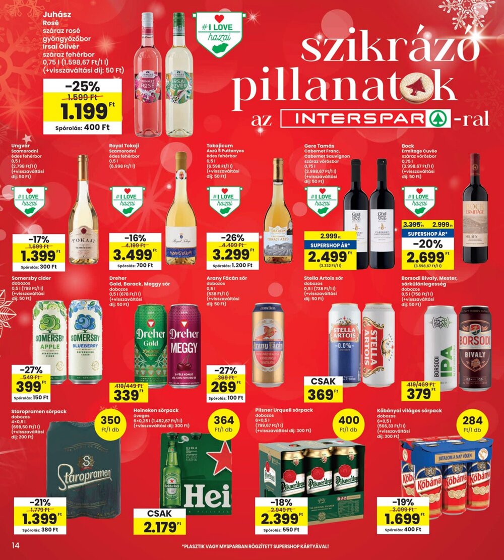 Interspar akciós újság 2025.12.04-től - 14. oldal.