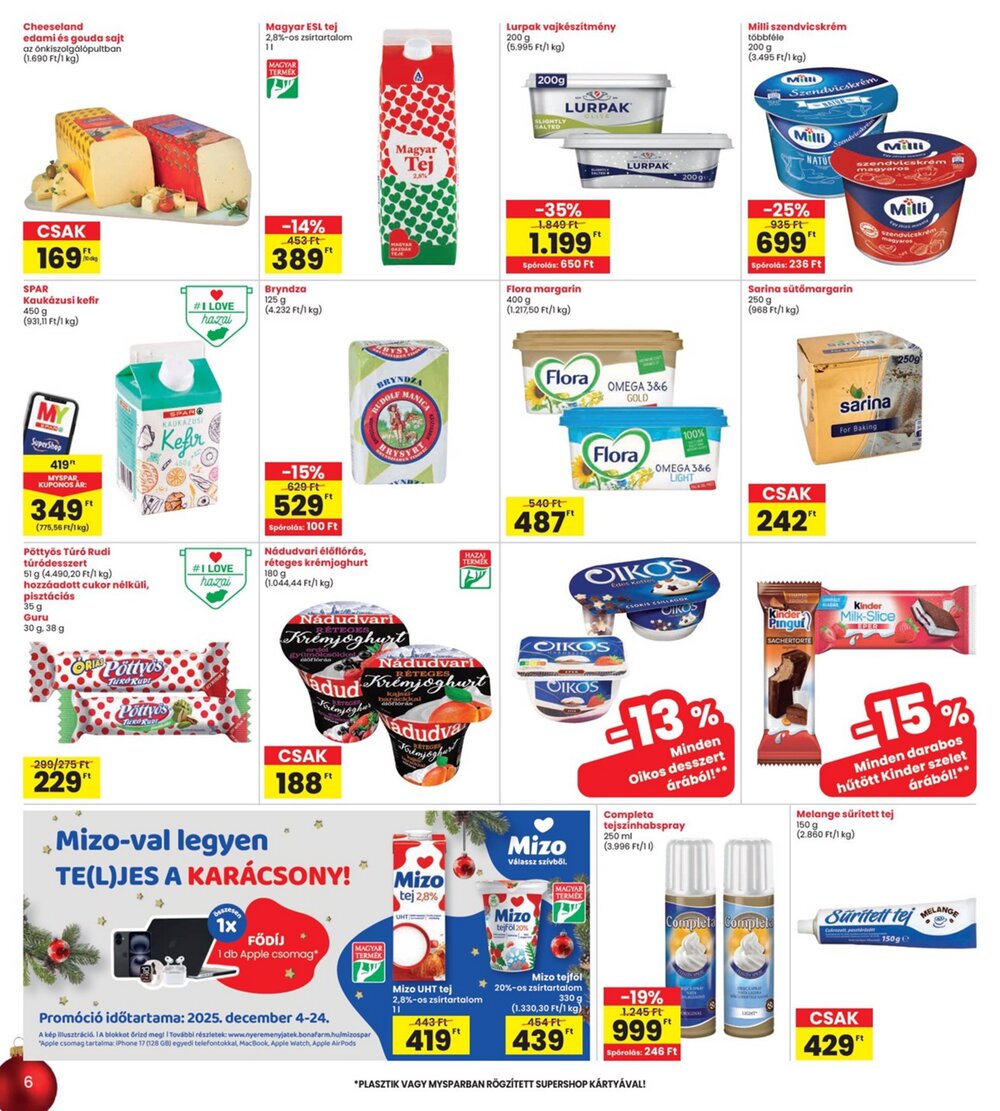 Interspar akciós újság 2025.12.04-től - 6. oldal.