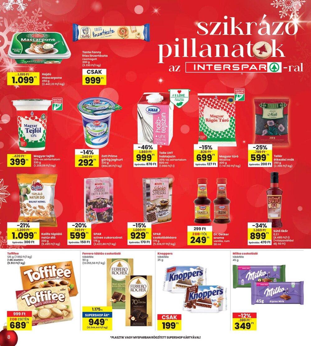 Interspar akciós újság 2025.12.04-től - 8. oldal.