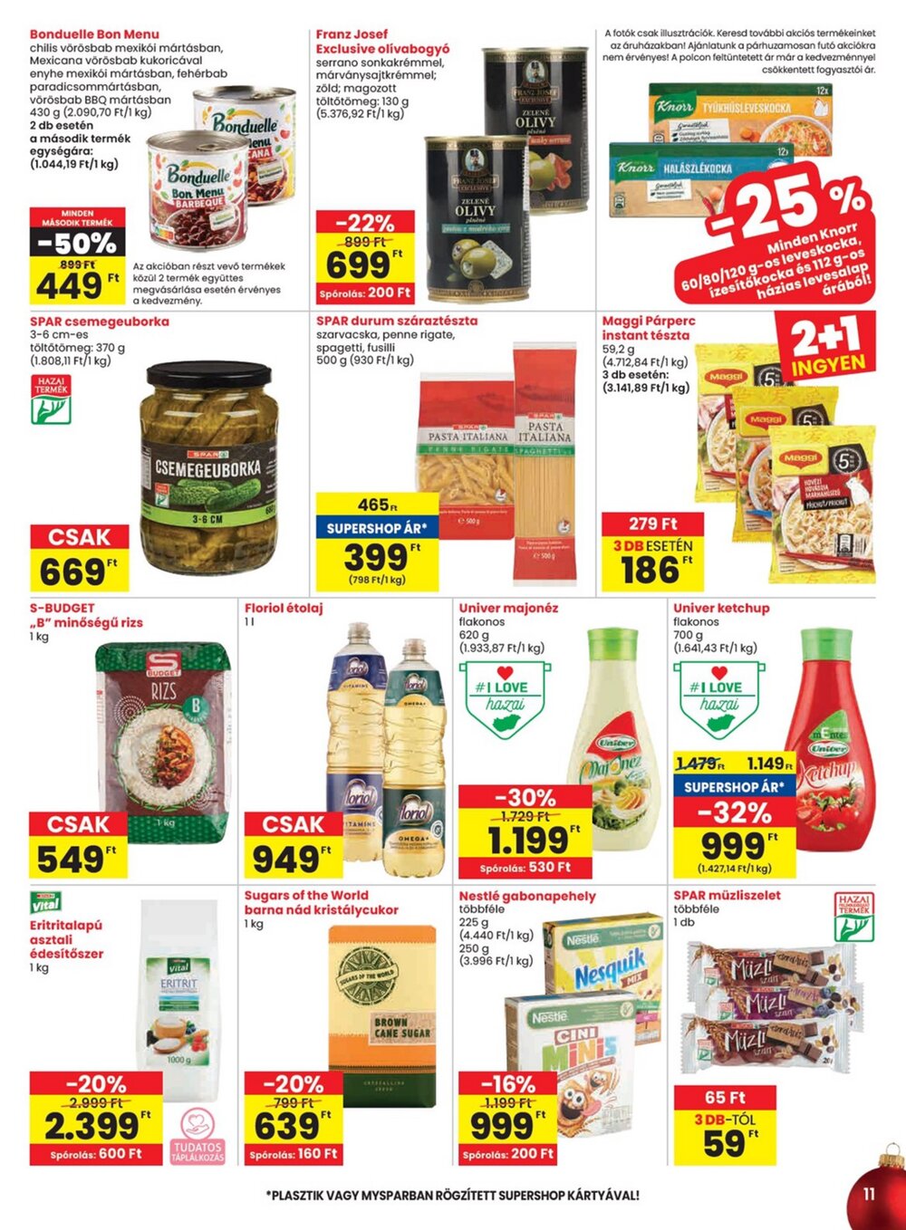 Spar akciós újság 2025.12.04-től - 11. oldal.