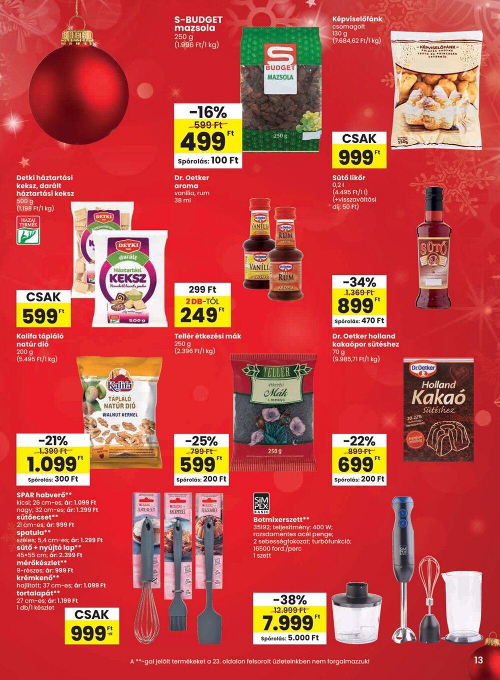 Spar akciós újság 2025.12.04-től - 13. oldal.