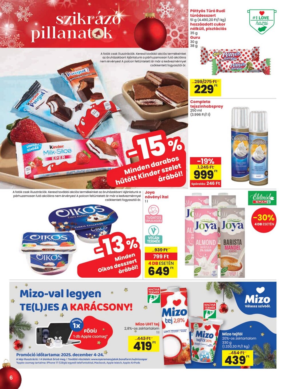Spar akciós újság 2025.12.04-től - 6. oldal.