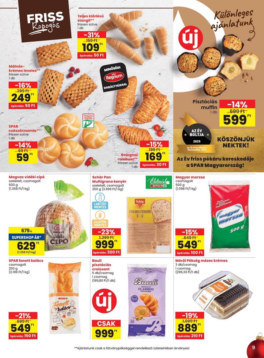 Spar akciós újság 2025.12.04-től - 9. oldal.