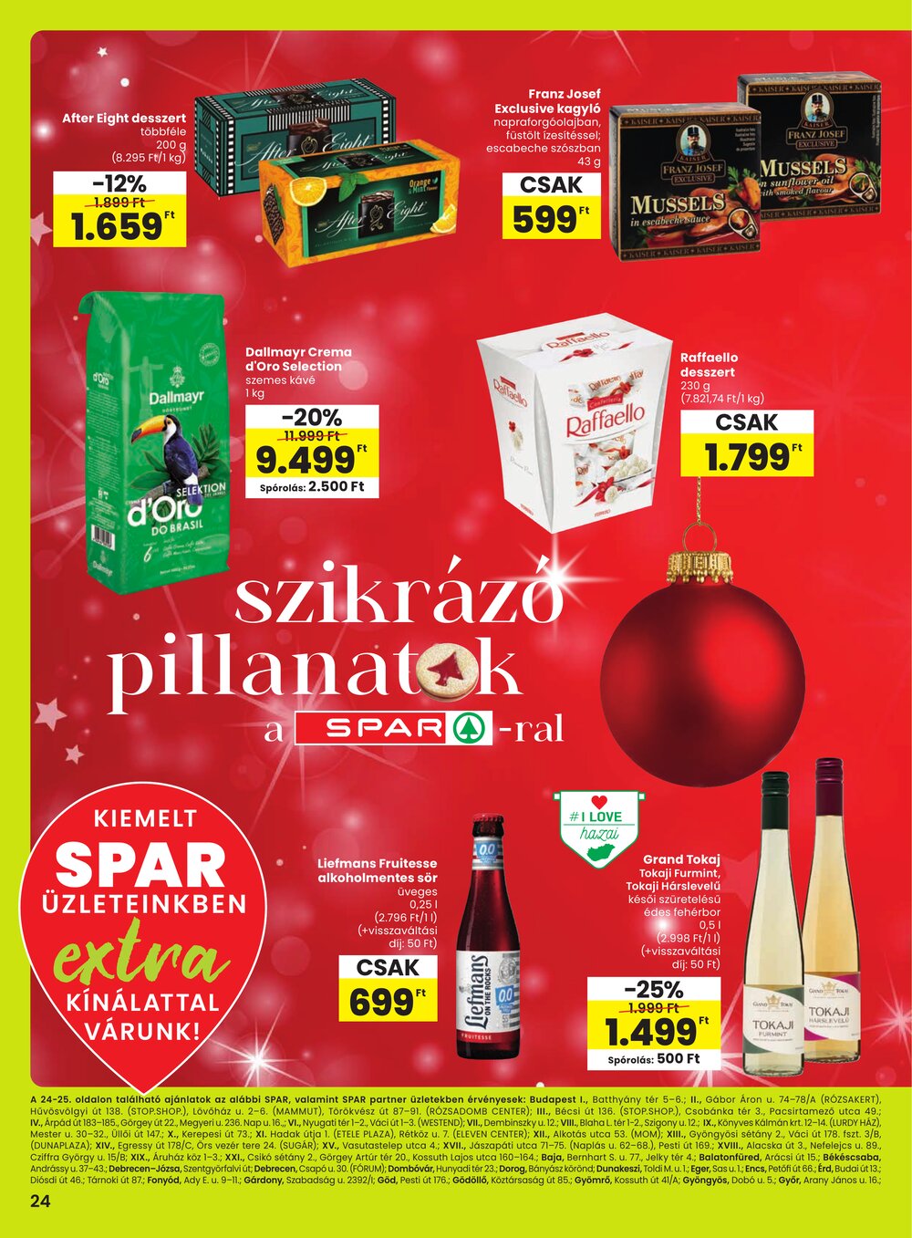 Spar Extra akciós újság 2025.12.04-től - 1. oldal.