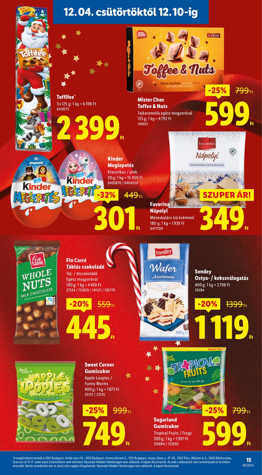 Lidl akciós újság 2025.12.04-től - 15. oldal.