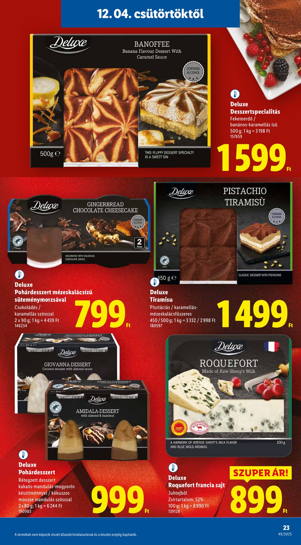 Lidl akciós újság 2025.12.04-től - 23. oldal.