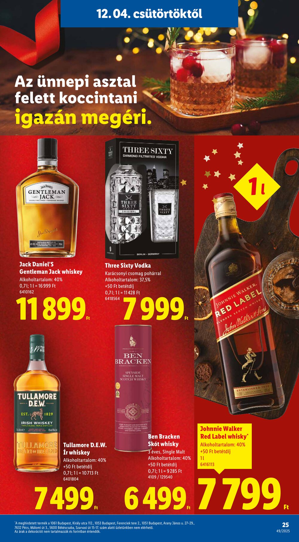 Lidl akciós újság 2025.12.04-től - 25. oldal.