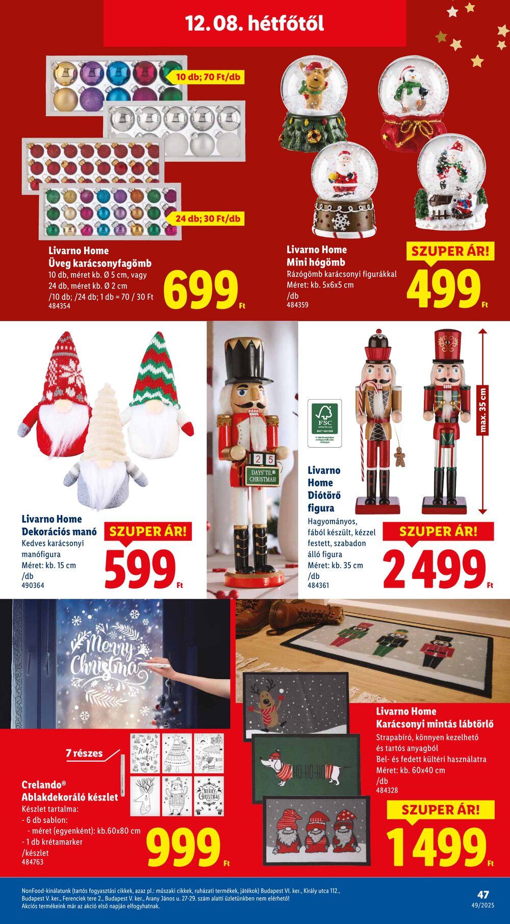 Lidl akciós újság 2025.12.04-től - 47. oldal.