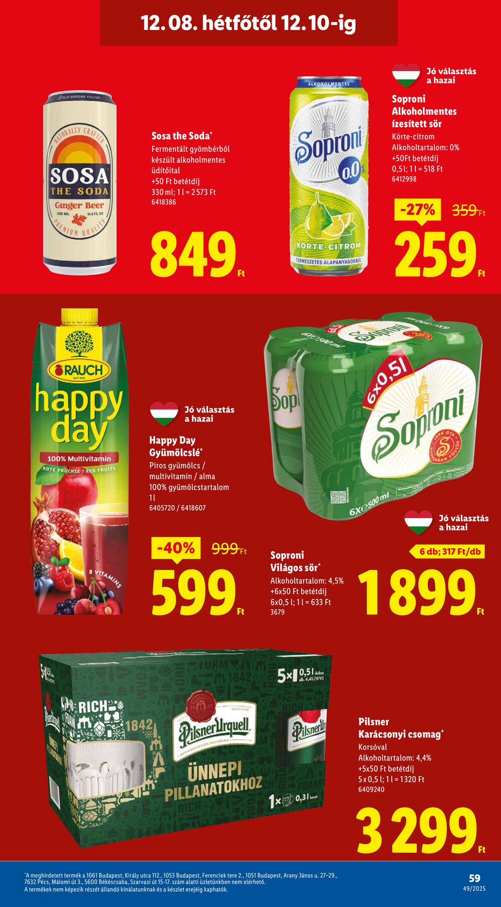 Lidl akciós újság 2025.12.04-től - 59. oldal.