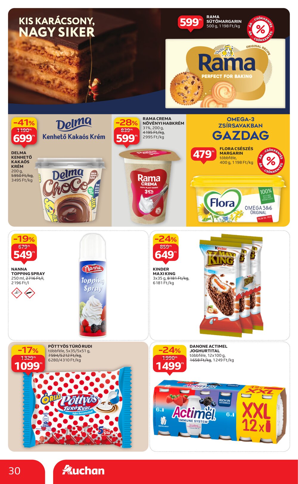 Auchan akciós újság 2025.12.04-től - 30. oldal.
