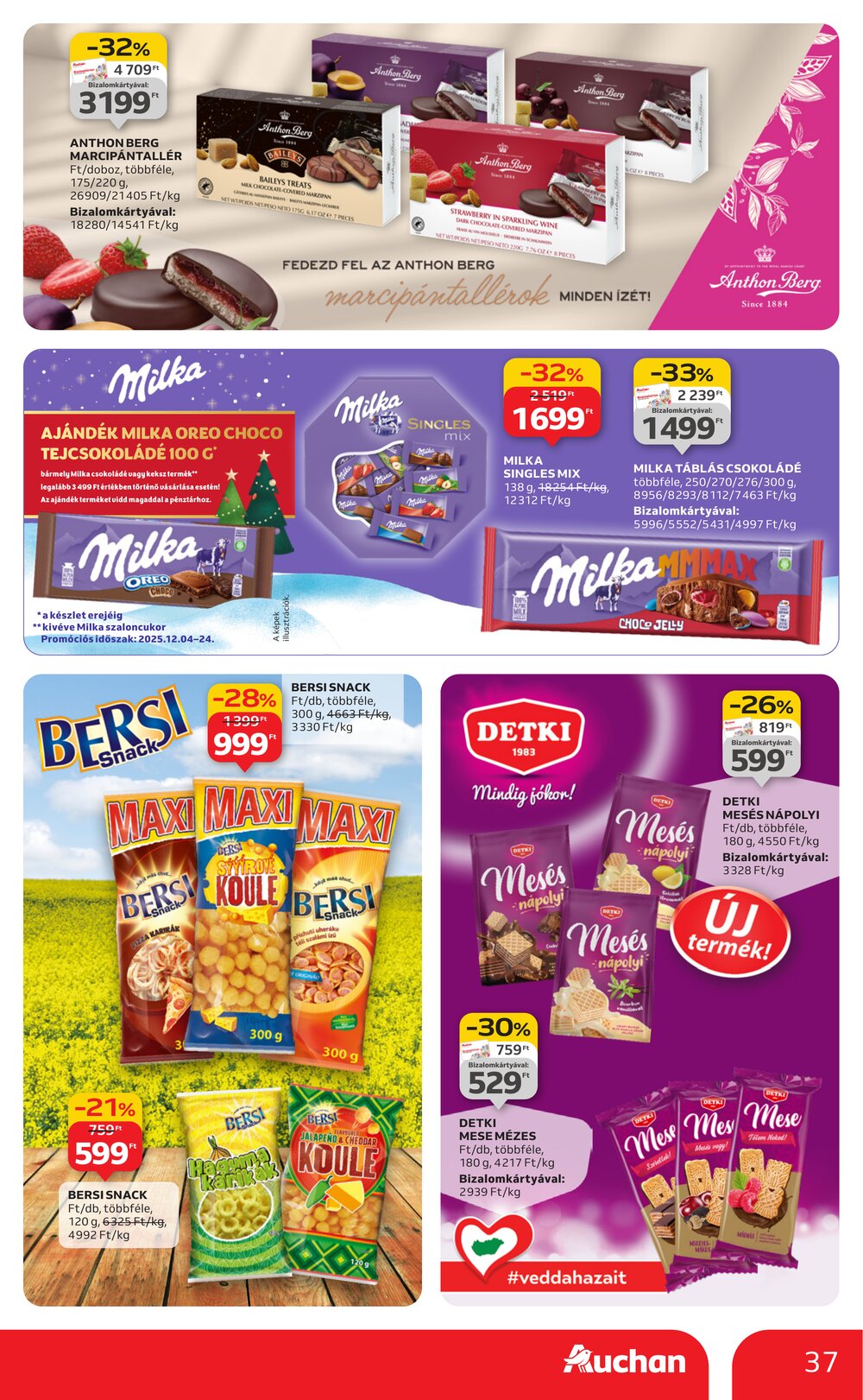 Auchan akciós újság 2025.12.04-től - 37. oldal.