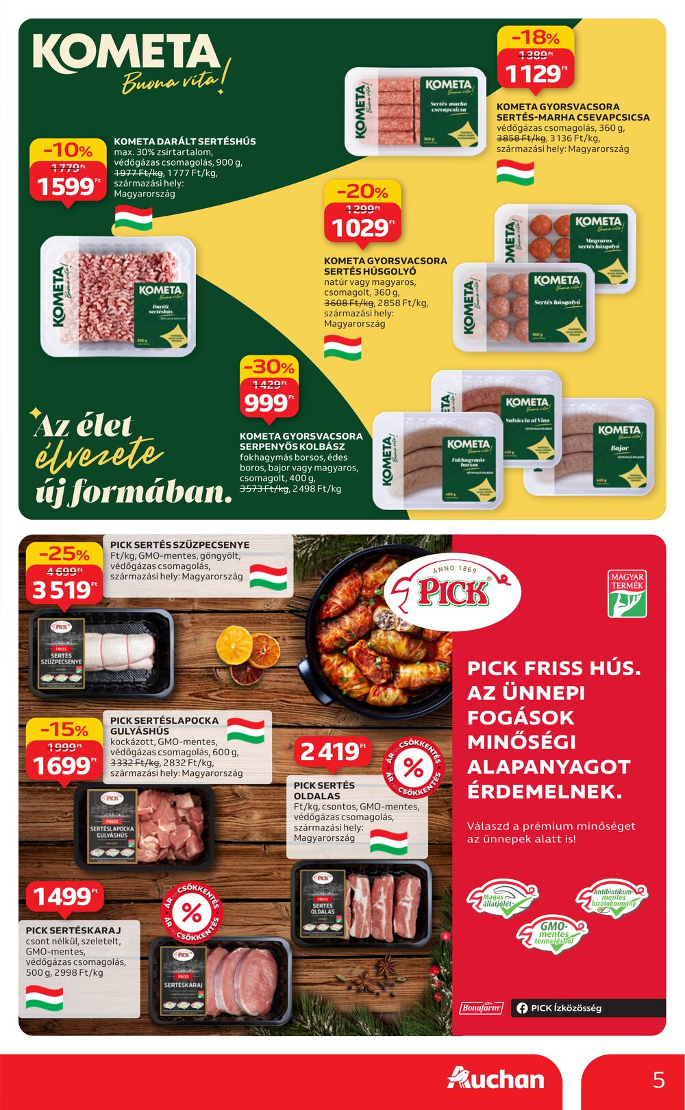 Auchan akciós újság 2025.12.04-től - 5. oldal.