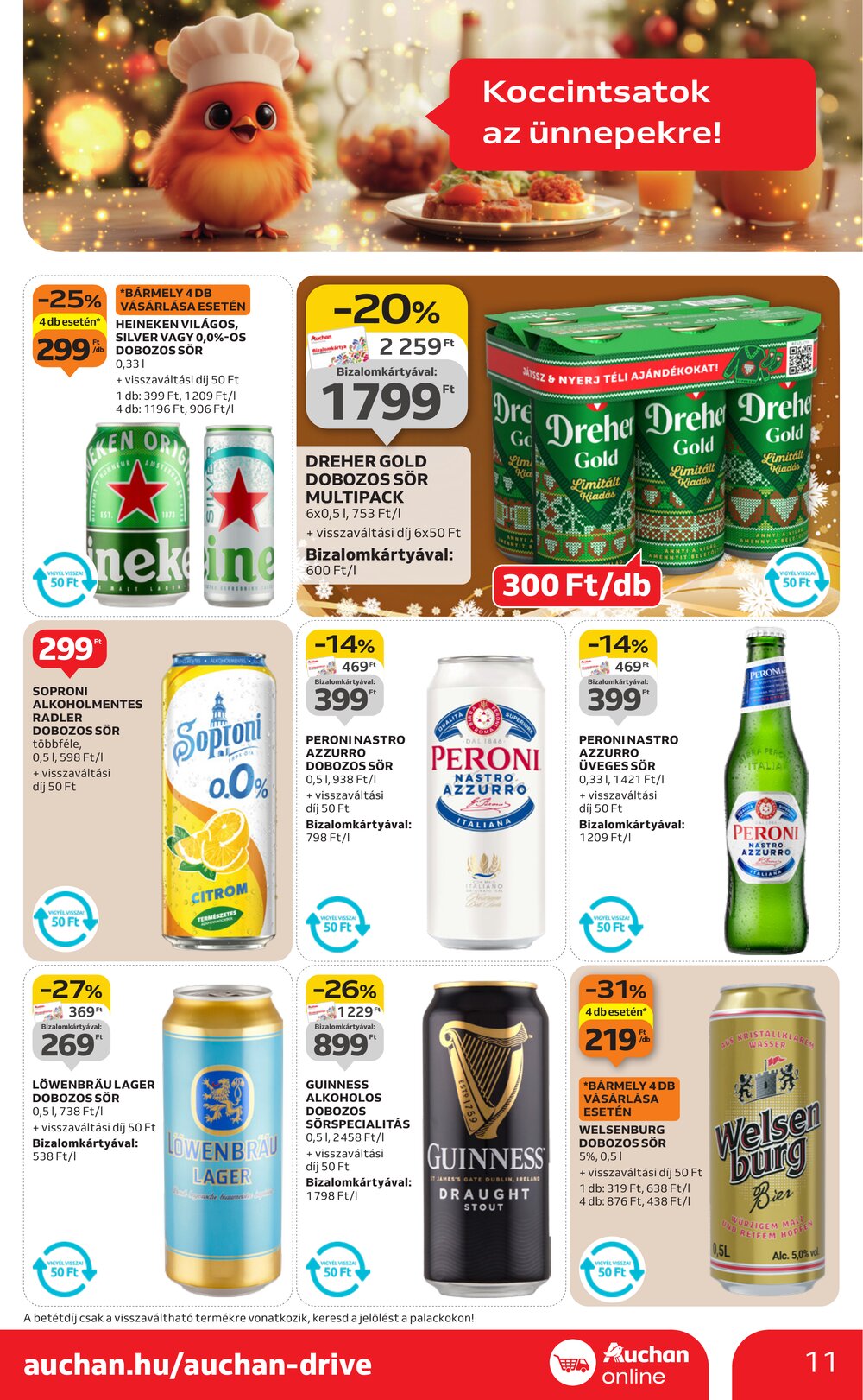 Auchan akciós újság 2025.12.04-től - 11. oldal.