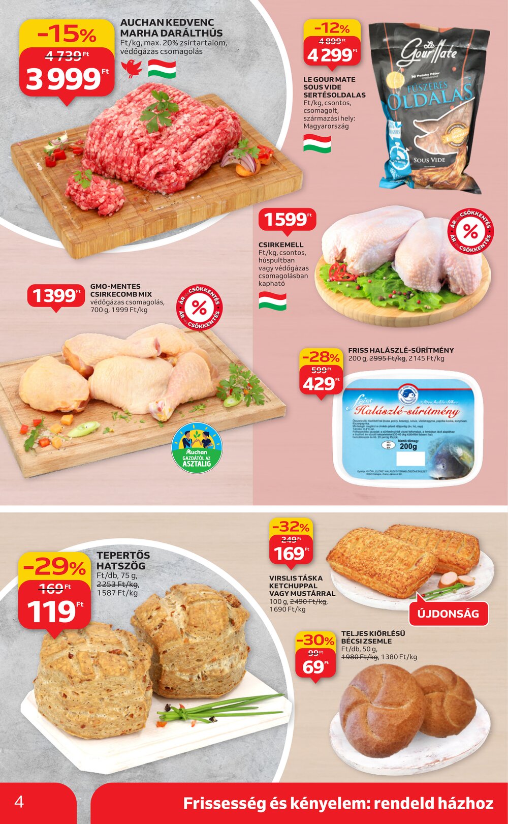 Auchan akciós újság 2025.12.04-től - 4. oldal.