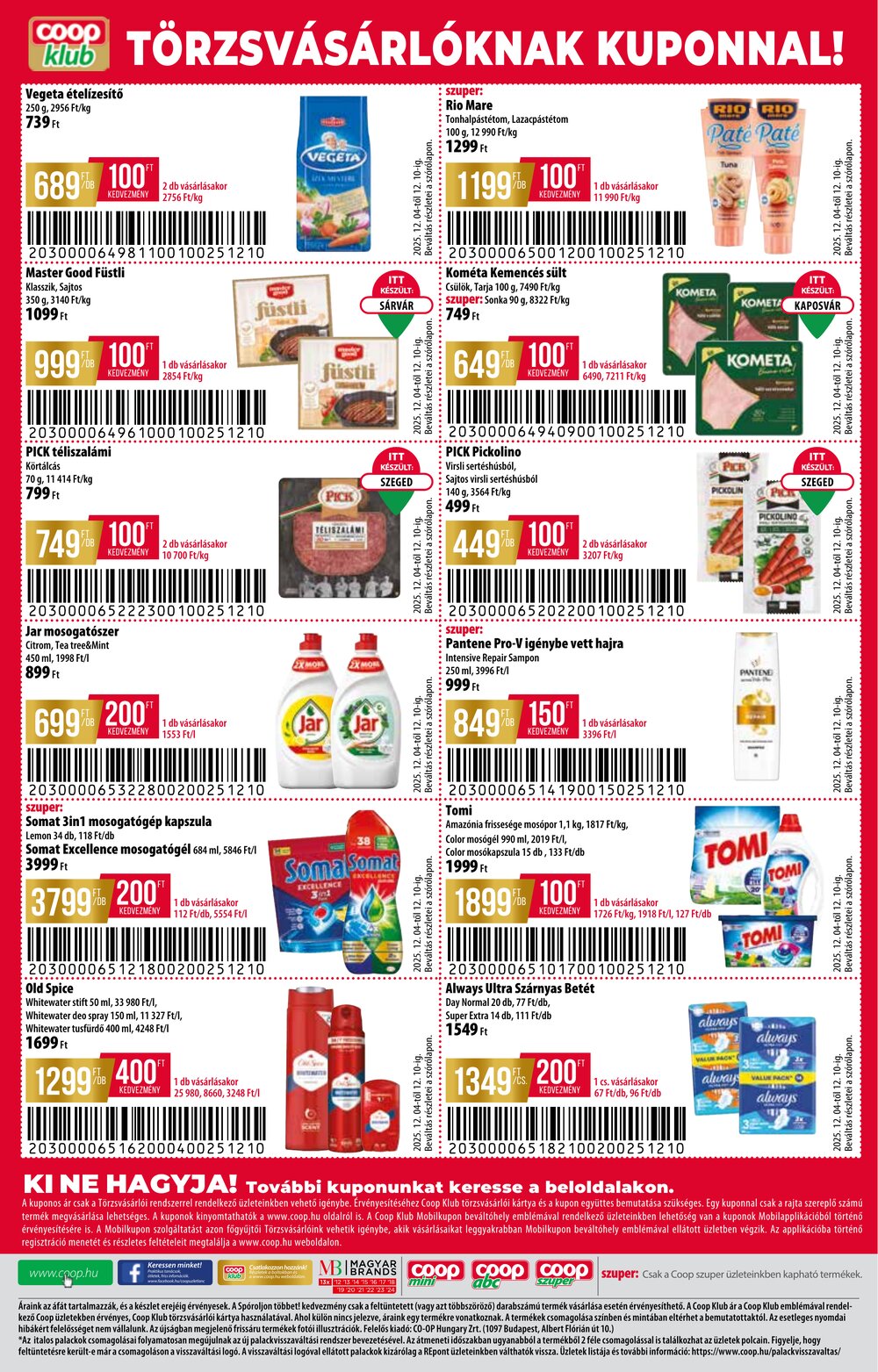 Coop akciós újság 2025.12.04-től - 12. oldal.
