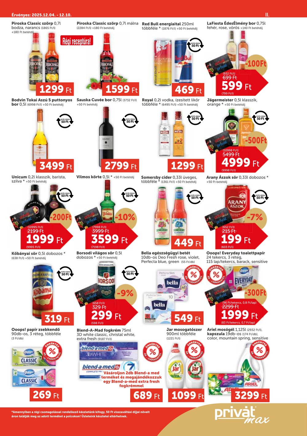 Privát akciós újság 2025.12.04-től - 11. oldal.
