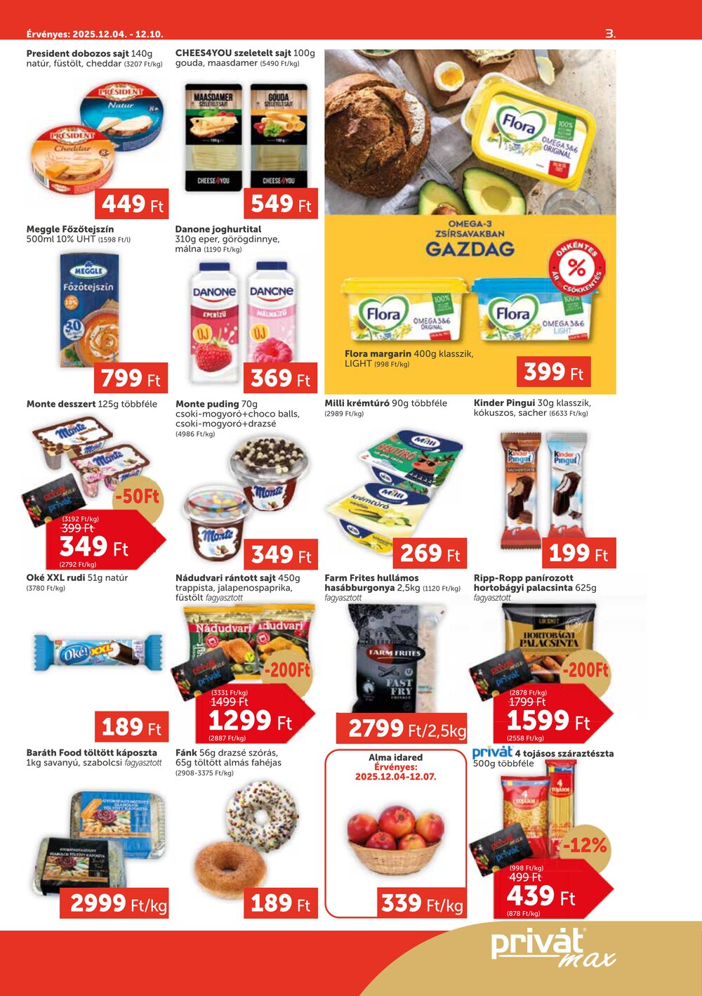 Privát akciós újság 2025.12.04-től - 3. oldal.