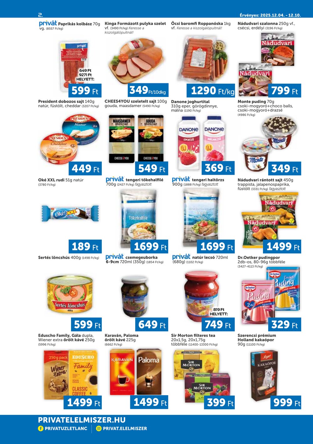 Privát akciós újság 2025.12.04-től - 2. oldal.