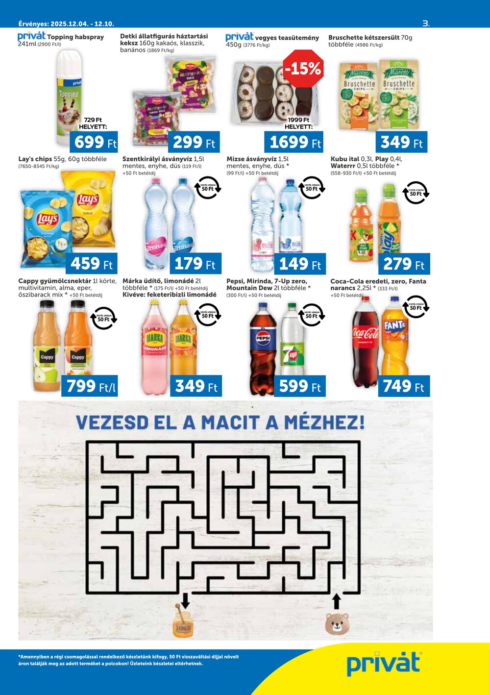 Privát akciós újság 2025.12.04-től - 3. oldal.