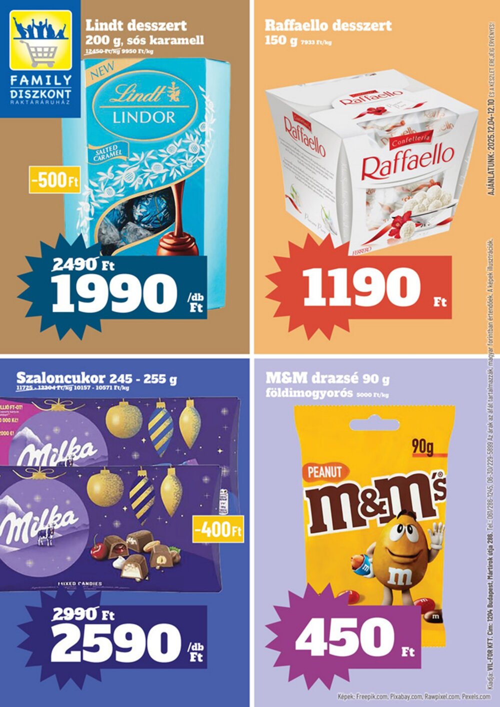 Family Diszkont akciós újság 2025.12.04-től - 1. oldal.