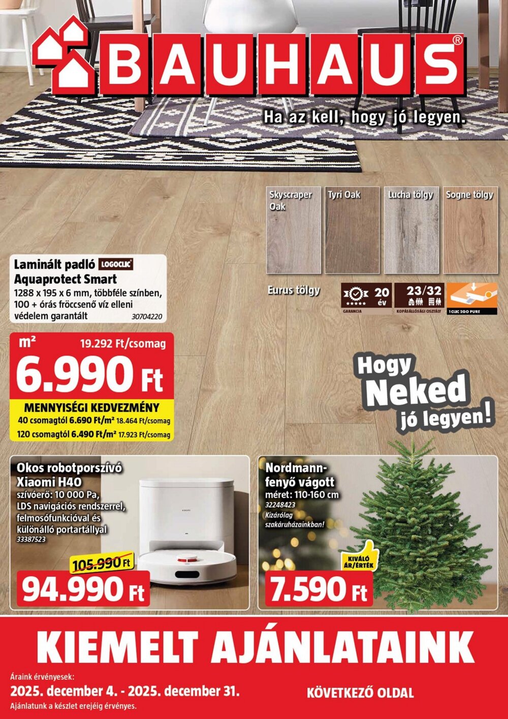 Bauhaus akciós újság 2025.12.04-től - 1. oldal.