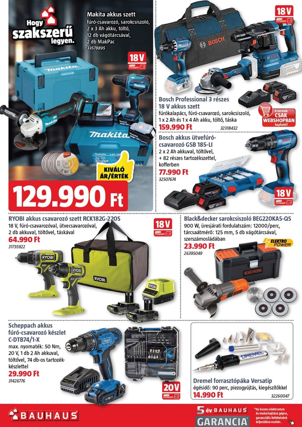 Bauhaus akciós újság 2025.12.04-től - 28. oldal.