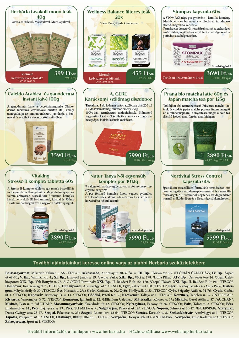 Herbária akciós újság 2025.12.04-től - 3. oldal.