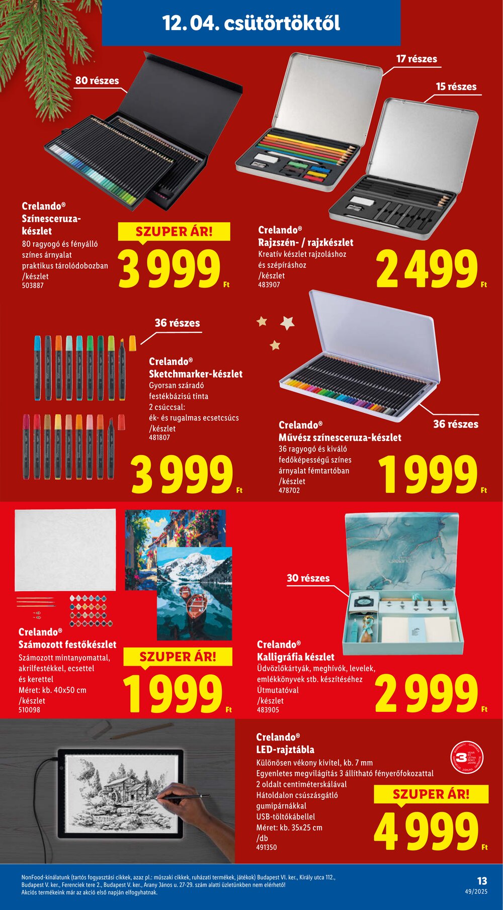 Lidl akciós újság 2025.12.04-től - 13. oldal.