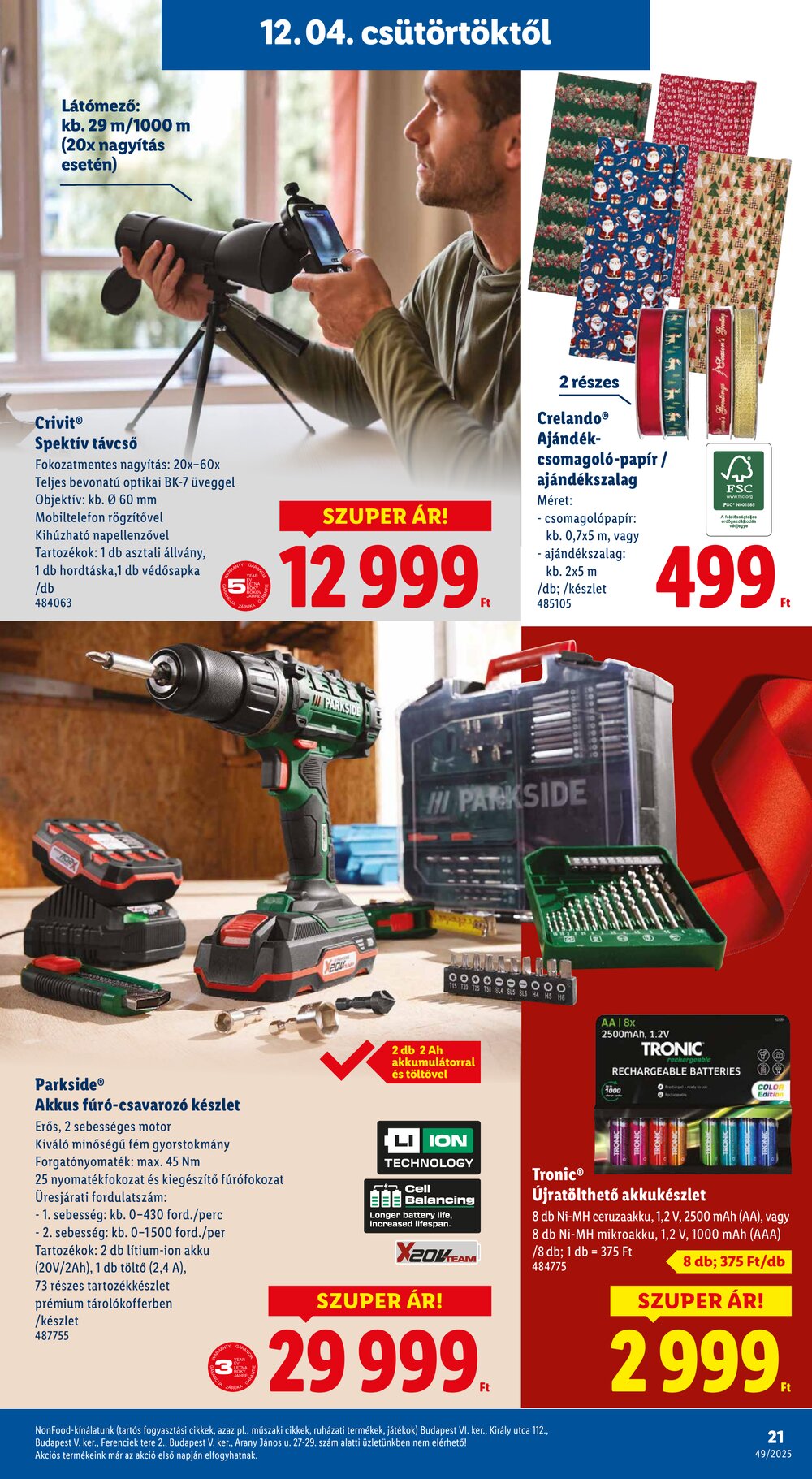 Lidl akciós újság 2025.12.04-től - 21. oldal.