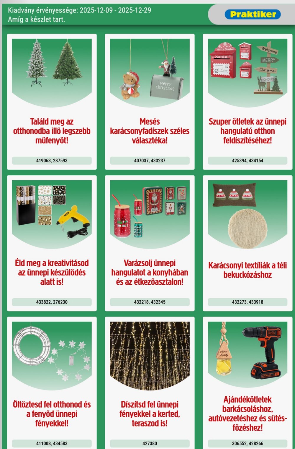 Praktiker akciós újság 2025.12.09-től - 3. oldal.