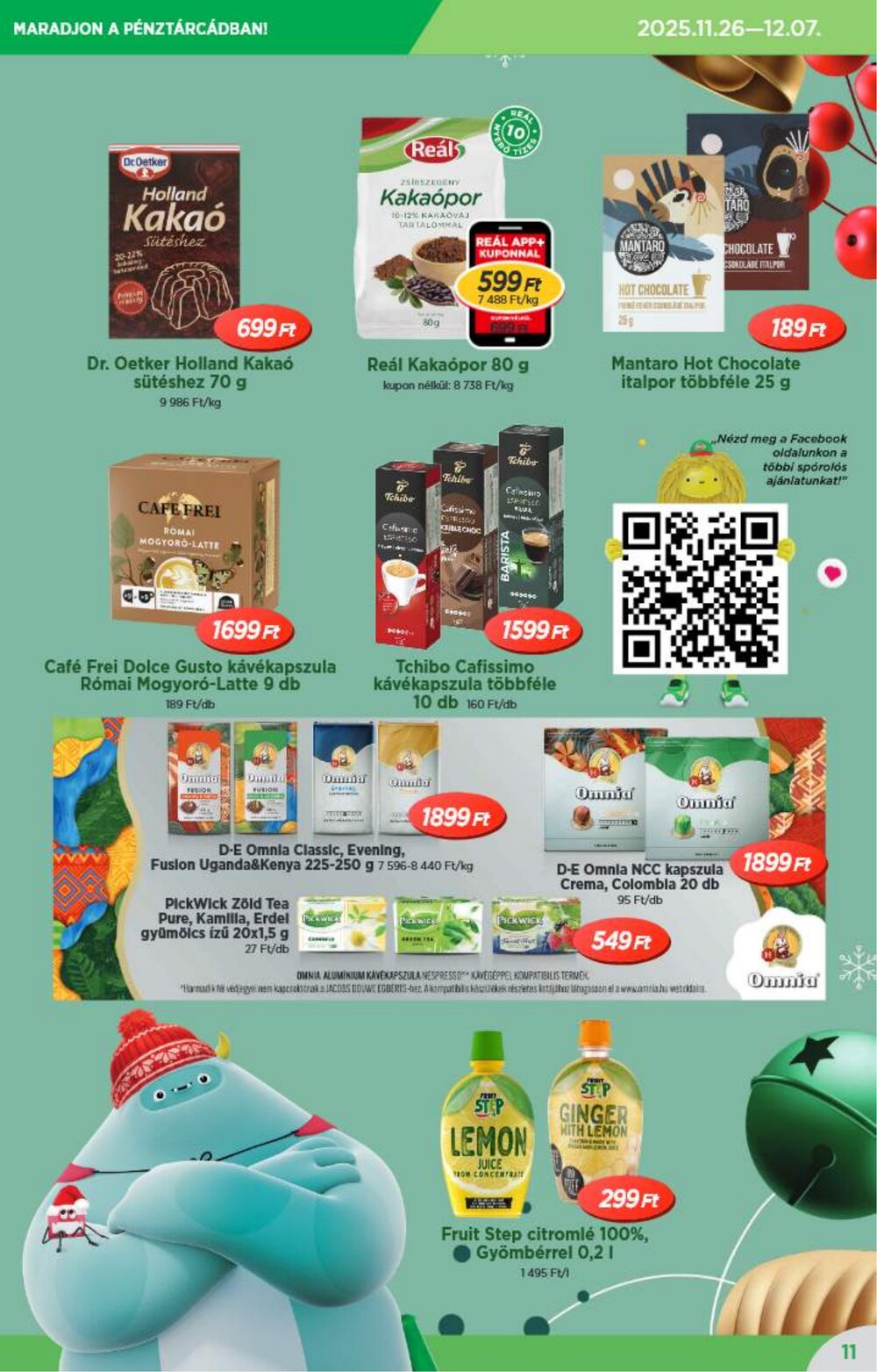 Reál akciós újság 2025.12.10-től - 11. oldal.