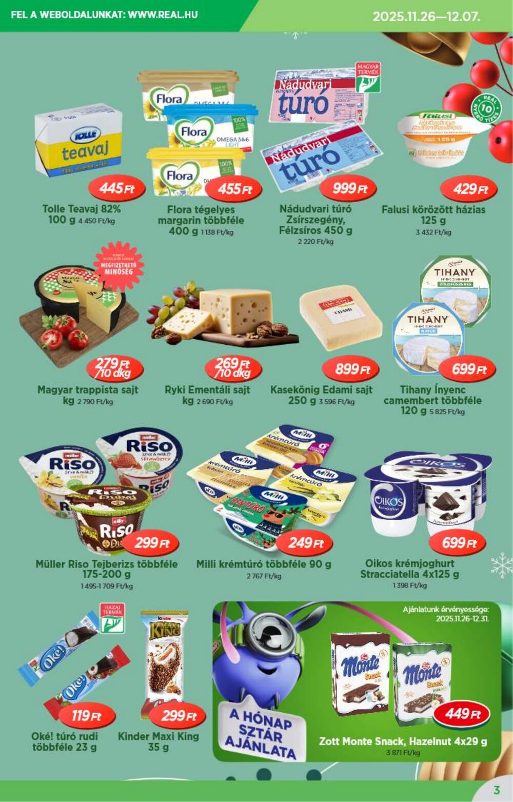 Reál akciós újság 2025.12.10-től - 3. oldal.