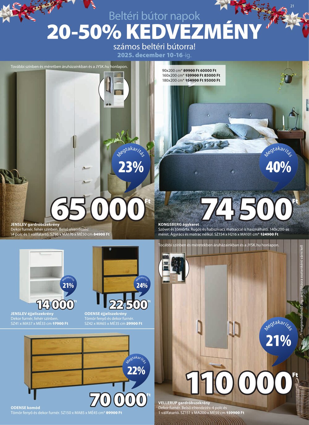 JYSK akciós újság 2025.12.10-től - 22. oldal.