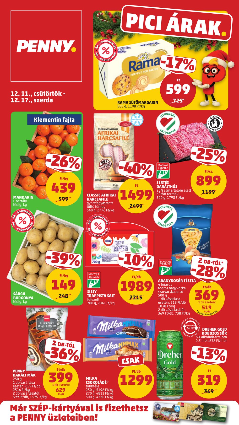 Penny Market akciós újság 2025.12.11-től - 1. oldal.