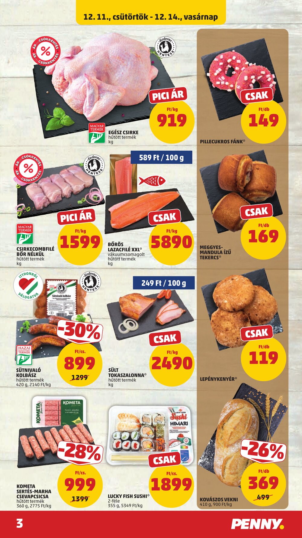 Penny Market akciós újság 2025.12.11-től - 3. oldal.