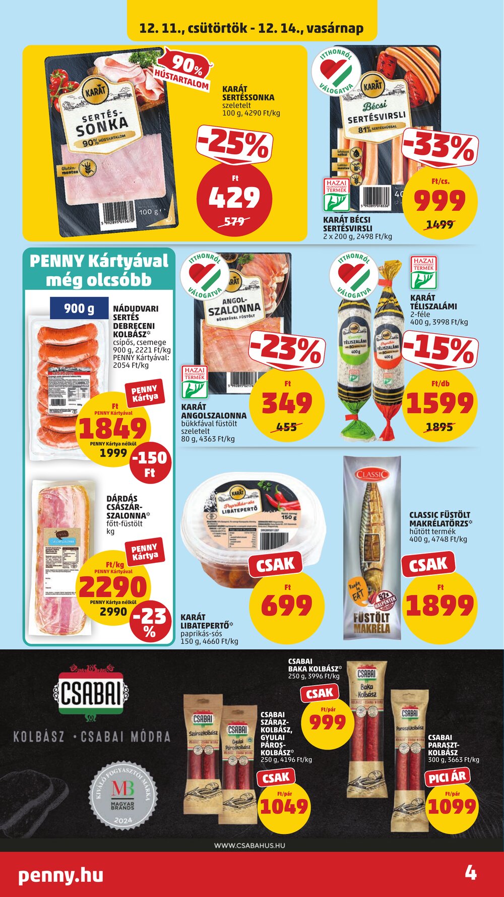 Penny Market akciós újság 2025.12.11-től - 6. oldal.