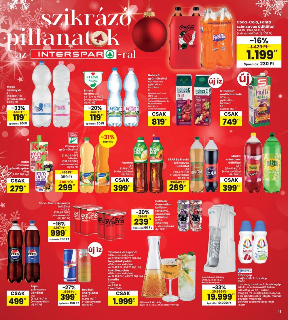 Interspar akciós újság 2025.12.11-től - 11. oldal.