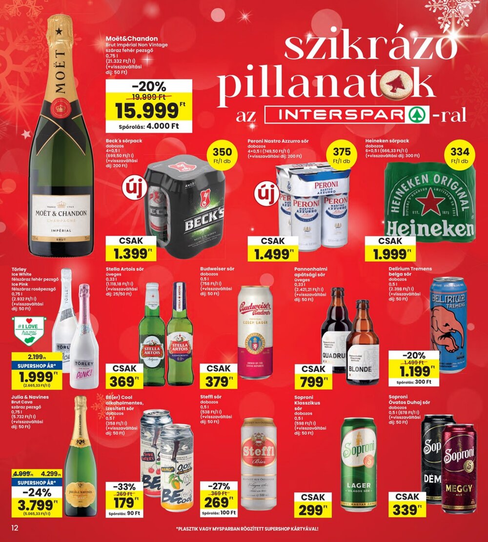 Interspar akciós újság 2025.12.11-től - 12. oldal.