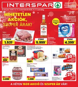 Interspar akciós újság 2025.12.11-től
