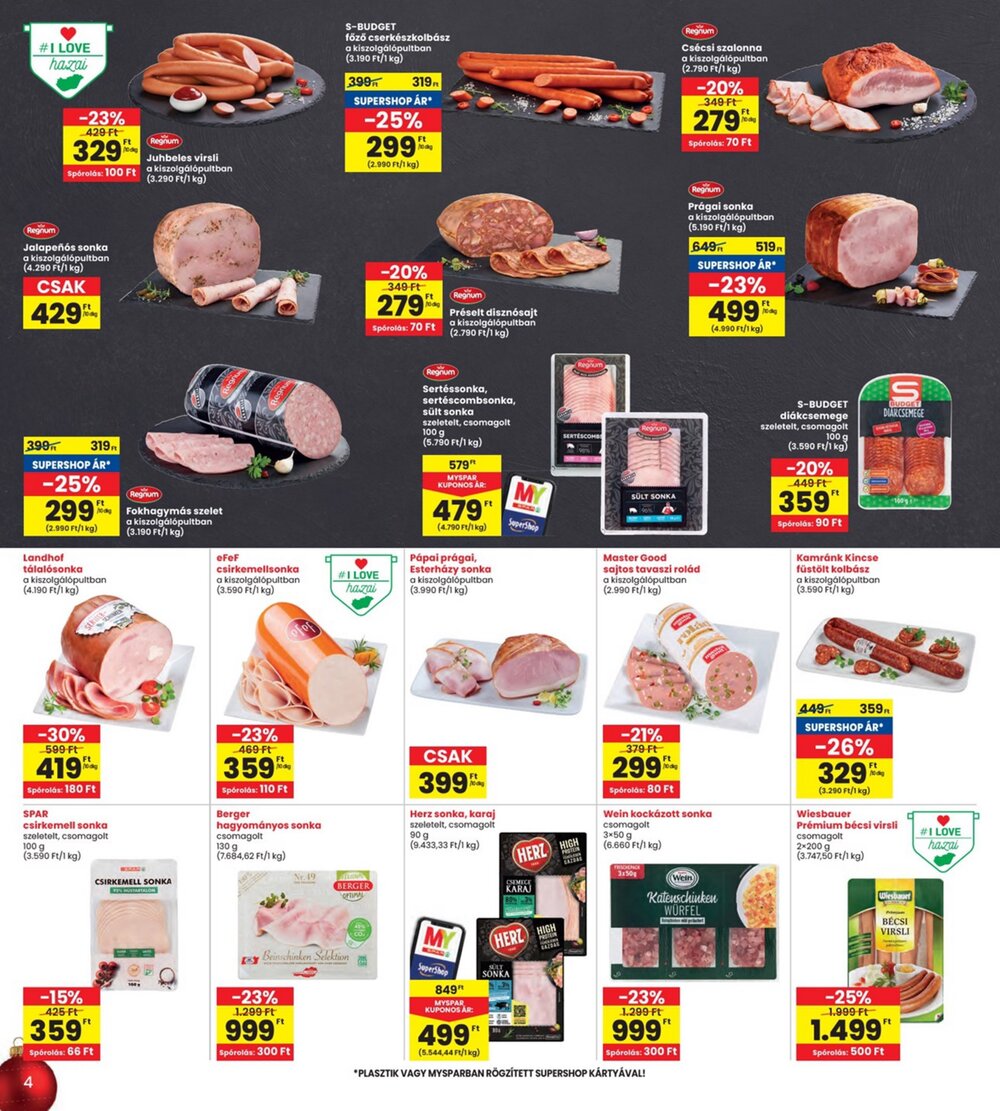 Interspar akciós újság 2025.12.11-től - 4. oldal.