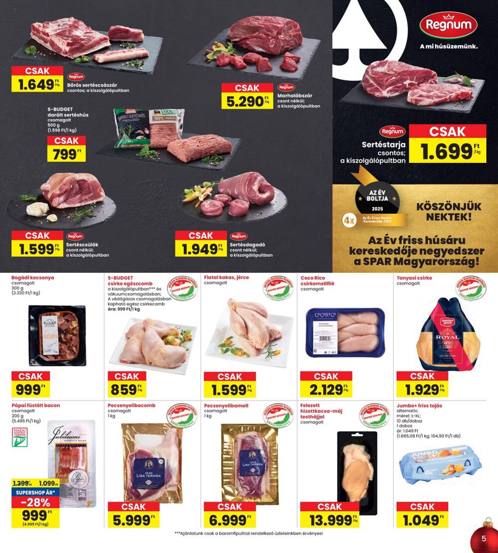 Interspar akciós újság 2025.12.11-től - 5. oldal.