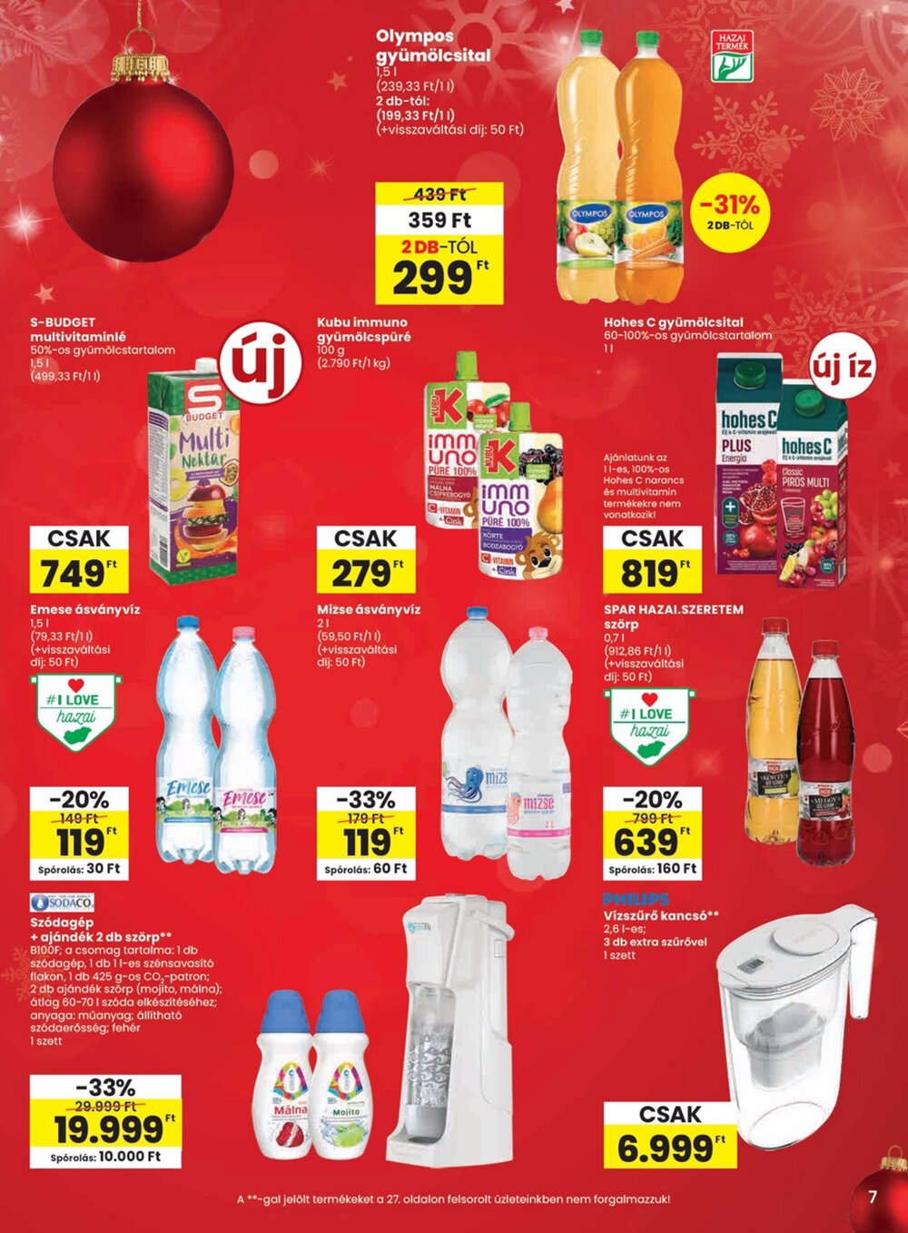 Spar akciós újság 2025.12.11-től - 7. oldal.