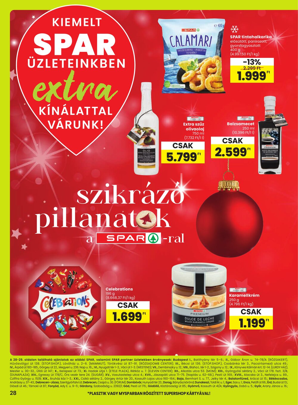 Spar Extra akciós újság 2025.12.11-től - 1. oldal.