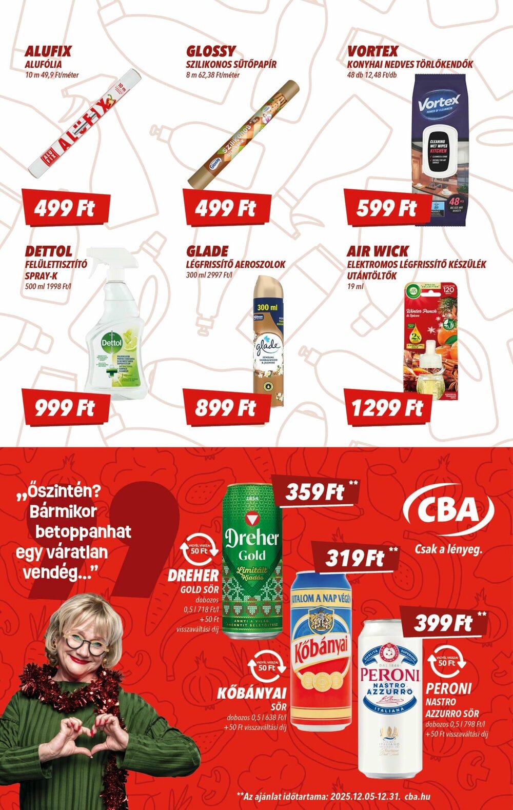 CBA akciós újság 2025.12.11-től - 10. oldal.