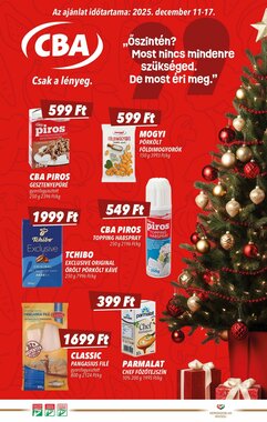 CBA akciós újság 2025.12.11-től