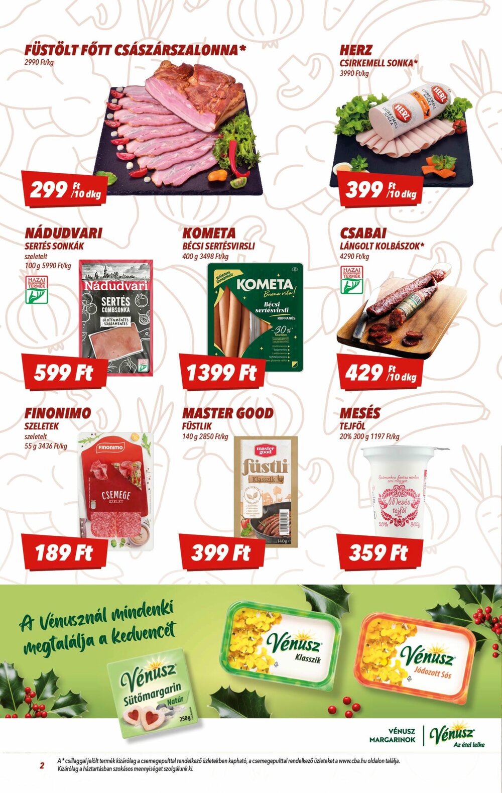 CBA akciós újság 2025.12.11-től - 2. oldal.