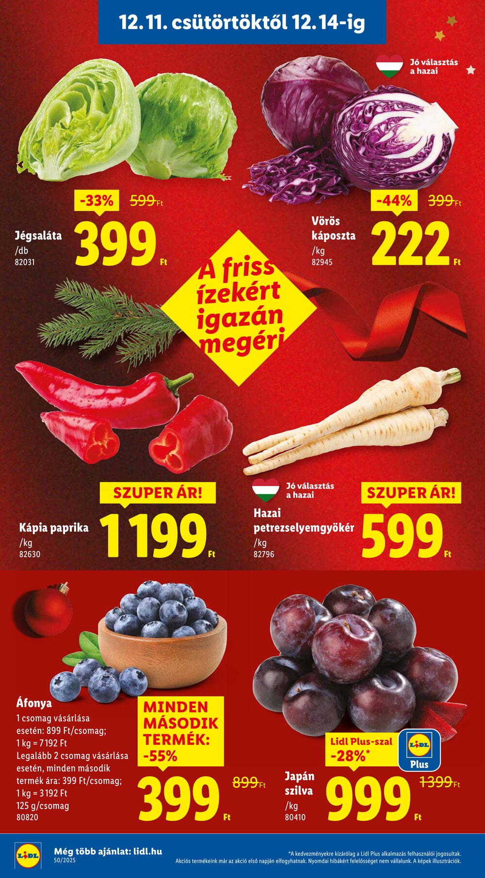 Lidl akciós újság 2025.12.11-től - 2. oldal.