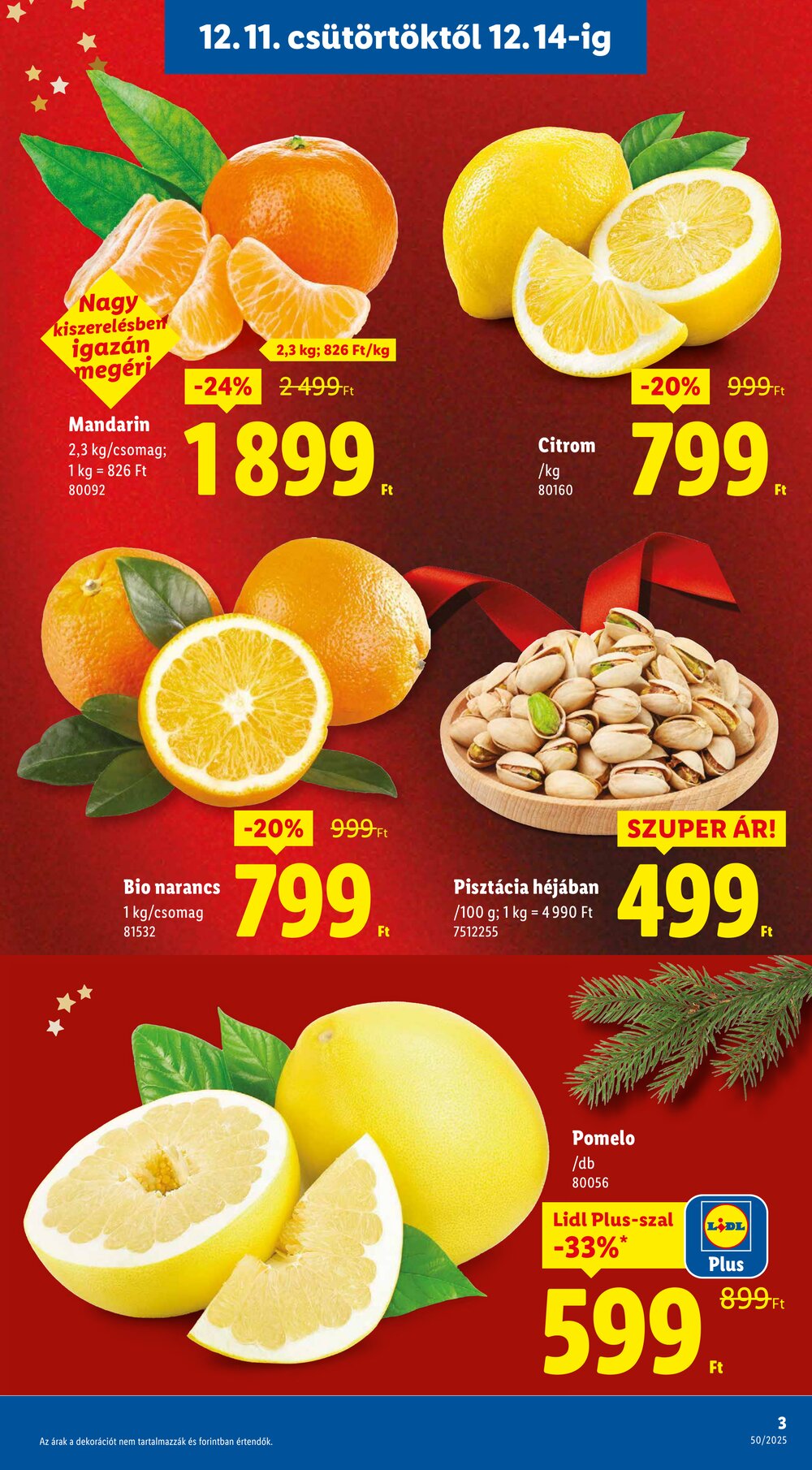 Lidl akciós újság 2025.12.11-től - 3. oldal.