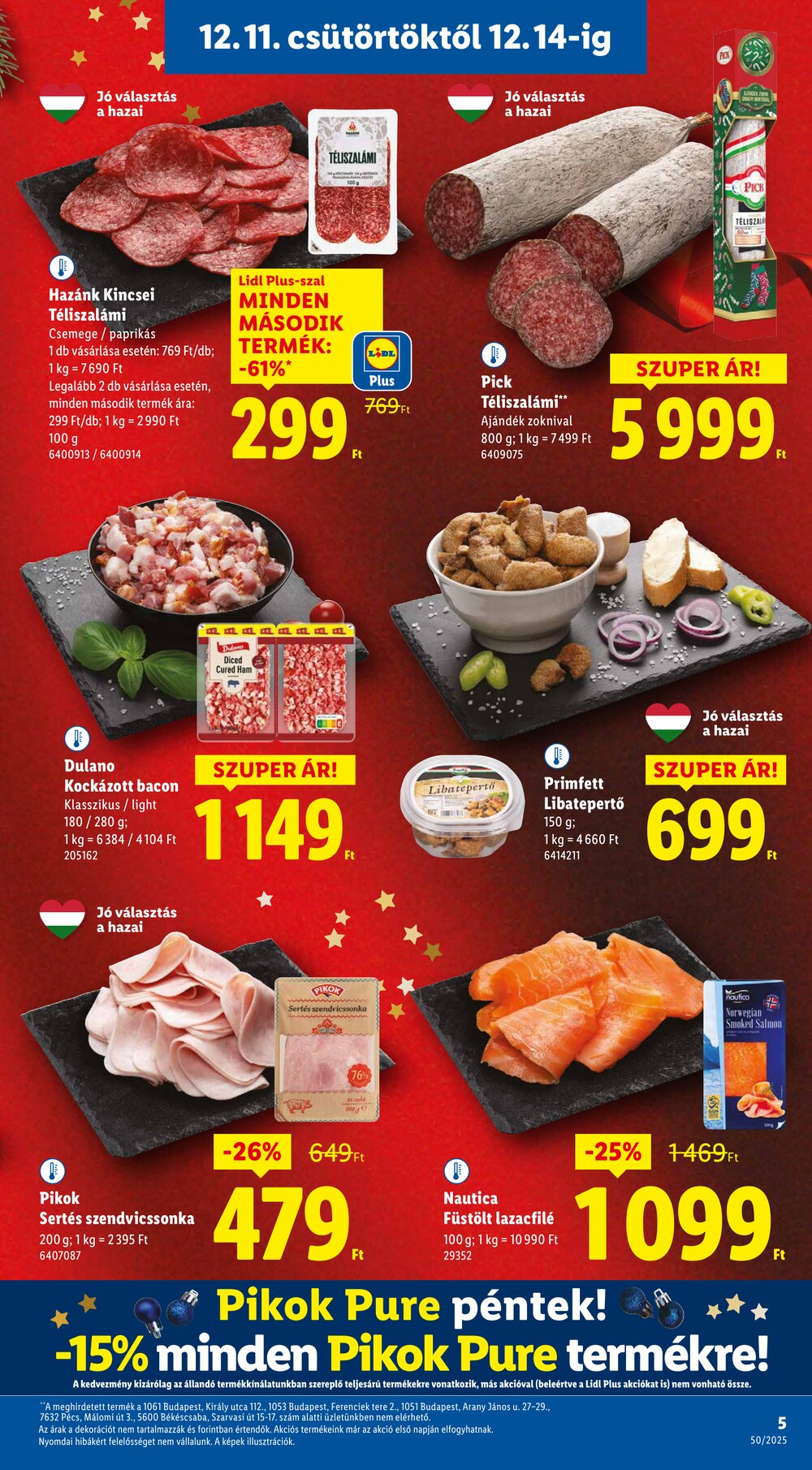 Lidl akciós újság 2025.12.11-től - 5. oldal.